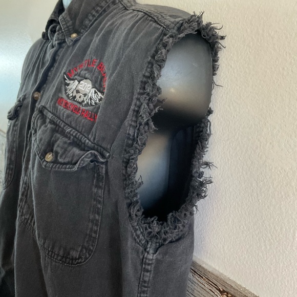 Myrtle Beach 2012 Motorcycle Rally sleeveless shirt Size Medium (E1) - Picture 4 of 8